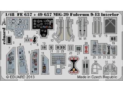 MiG-29 Fulcrum 9-13 interior S. A. 1/48 - Great Wall Hobby - image 1