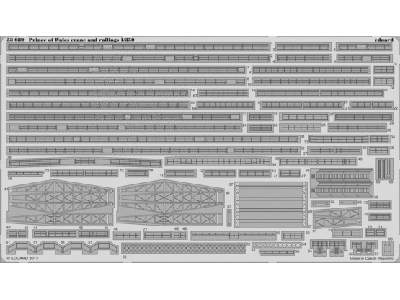 Prince of Wales cranes and railings 1/350 - Tamiya - image 1