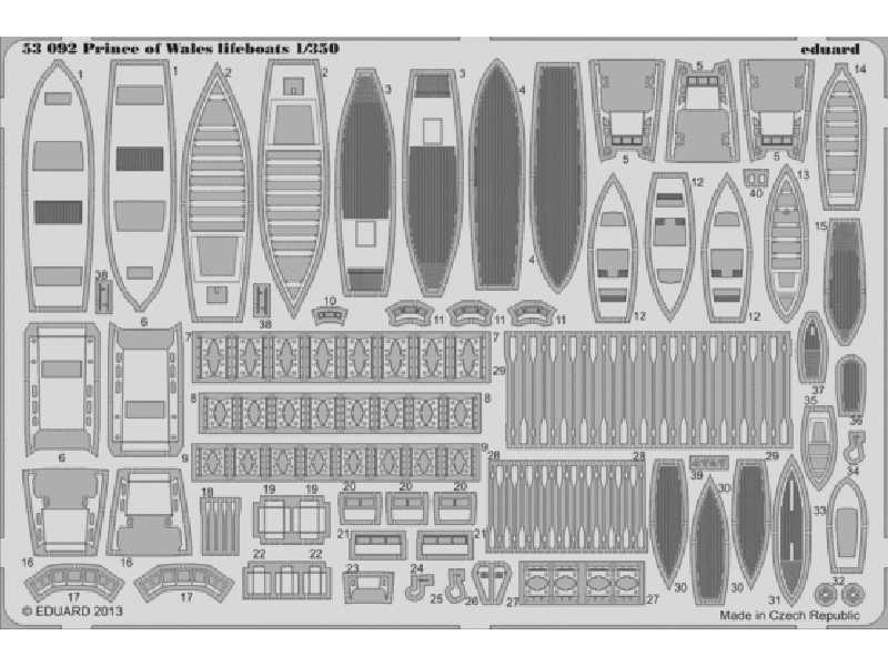 Prince of Wales lifeboats 1/350 - Tamiya - image 1