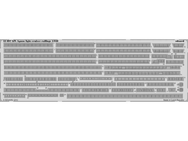 IJN Agano light Cruiser railings 1/350 - Hasegawa - image 1