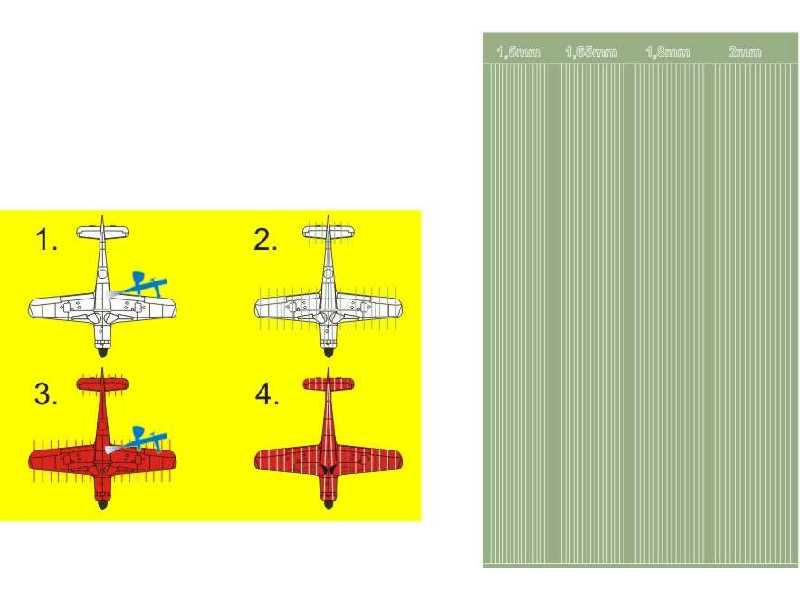 Lower strips for Focke Wulf Fw190D JV44 - image 1