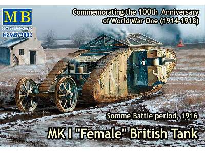 MK I Female British Tank, Somme Battle period, 1916 - image 1