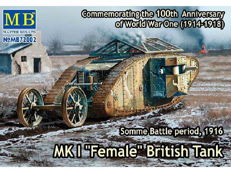MK I Female British Tank, Somme Battle period, 1916 - image 1