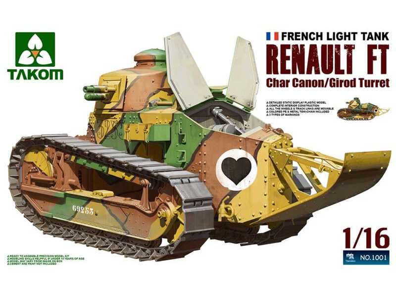 Renault FT-17 Char Cannon / Girod Turret - French Light Tank - image 1