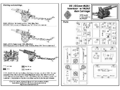 US 105mm Howitzer M2A1 w/M2A2 Gun Carriage (WW2) - image 2