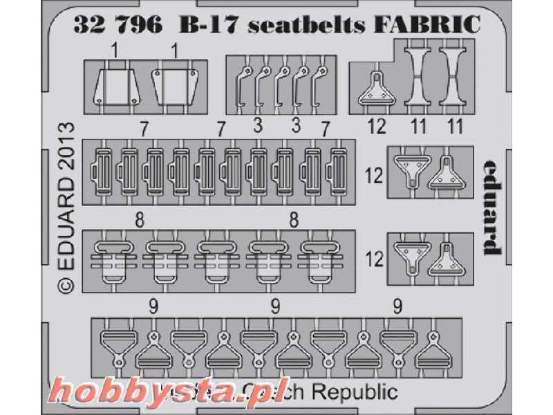 B-17 seatbelts FABRIC 1/32 - Hk Models - image 1