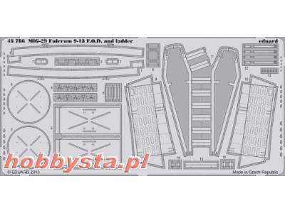 MiG-29 9-13 F. O.D.  and ladder 1/48 - Great Wall Hobby - image 1