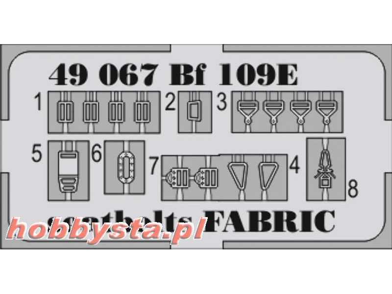 Bf 109E seatbelts FABRIC 1/48 - image 1