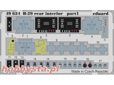 B-29 rear interior 1/48 - Monogram - image 1