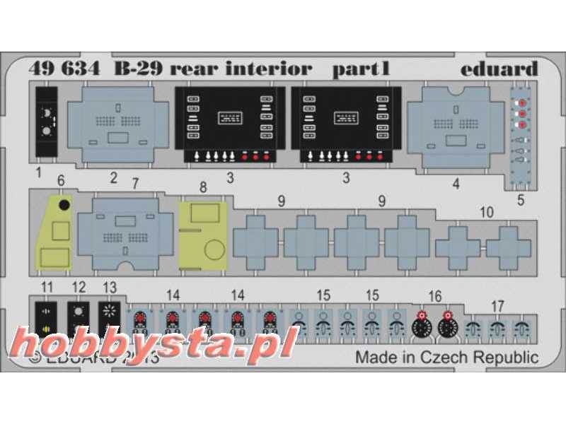 B-29 rear interior 1/48 - Monogram - image 1