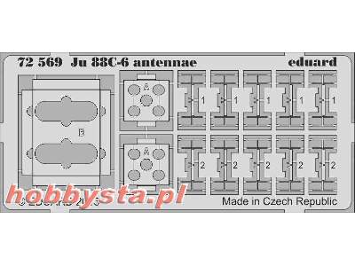 Ju 88C-6 antennae 1/72 - Revell - image 2