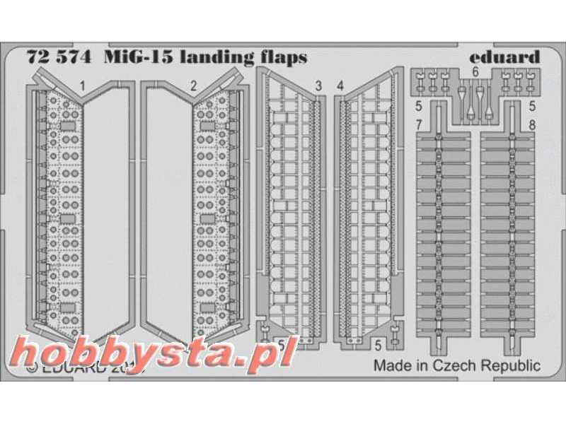 MiG-15 landing flaps 1/72 - Eduard - image 1