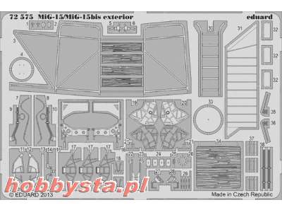 MiG-15/ MiG-15bis exterior 1/72 - Eduard - image 1