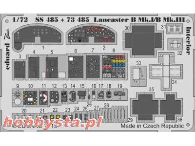 Lancaster B Mk. I/B Mk. III interior S. A. 1/72 - Airfix - image 1