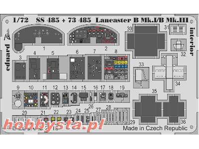 Lancaster B Mk. I/B Mk. III interior S. A. 1/72 - Airfix - image 2