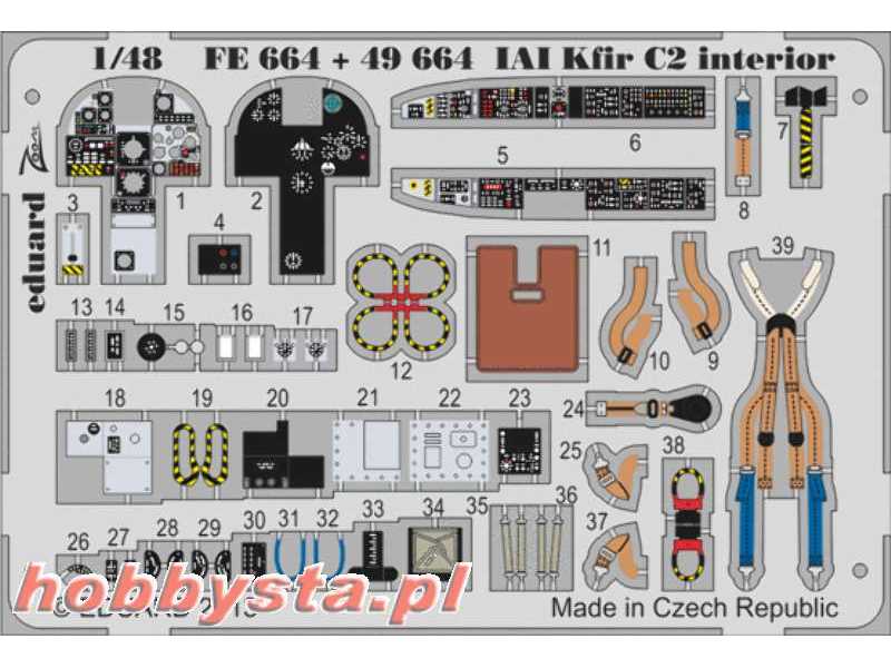 IAI Kfir C2 interior S. A. 1/48 - Amk - image 1