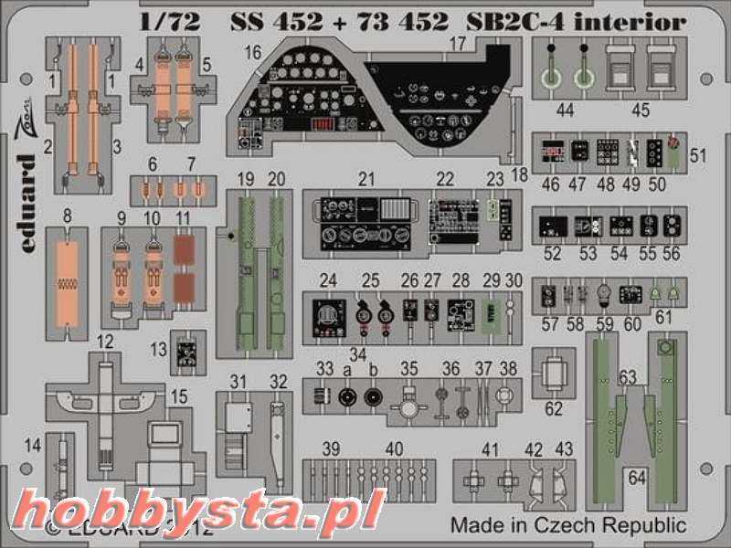 SB2C-4 interior S. A. 1/72 - Cyber Hobby - image 1