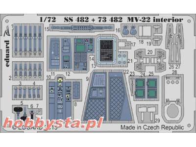 MV-22 interior S. A. 1/72 - Hasegawa - image 1