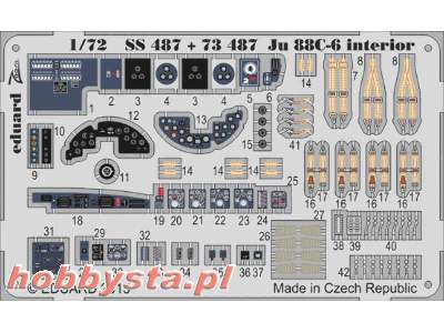 Ju 88C-6 interior S. A. 1/72 - Revell - image 1