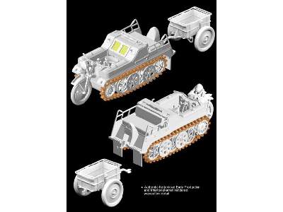 Sd.Kfz.2 Kettenkrad Early Production w/Infanteriekarren - image 2