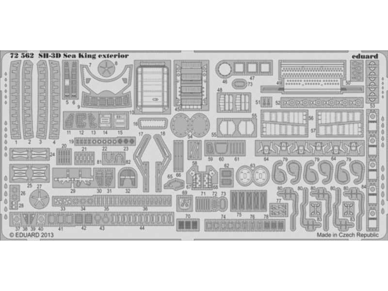 SH-3D Sea King exterior 1/72 - Cyber Hobby - image 1