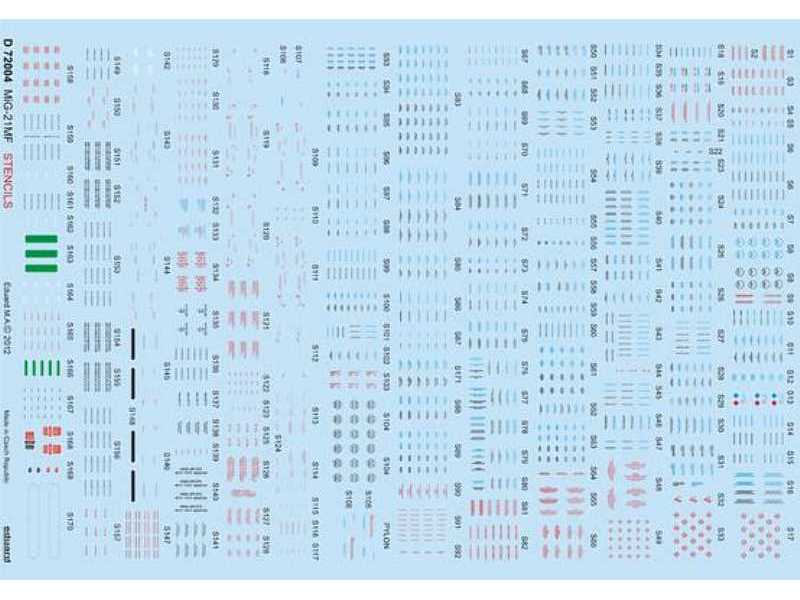 MiG-21MF stencils 1/72 - image 1