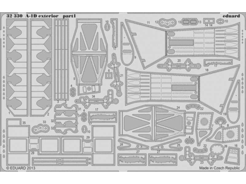 A-1D exterior 1/32 - Trumpeter - image 1