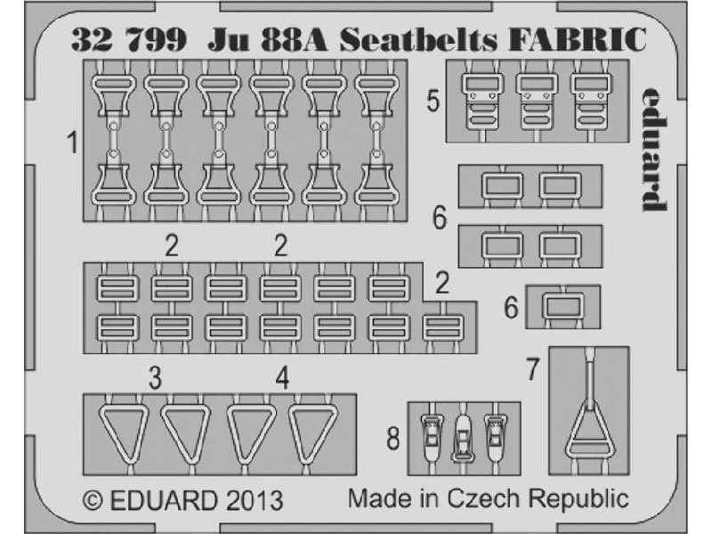 Ju 88A seatbelts FABRIC 1/32 - Revell - image 1