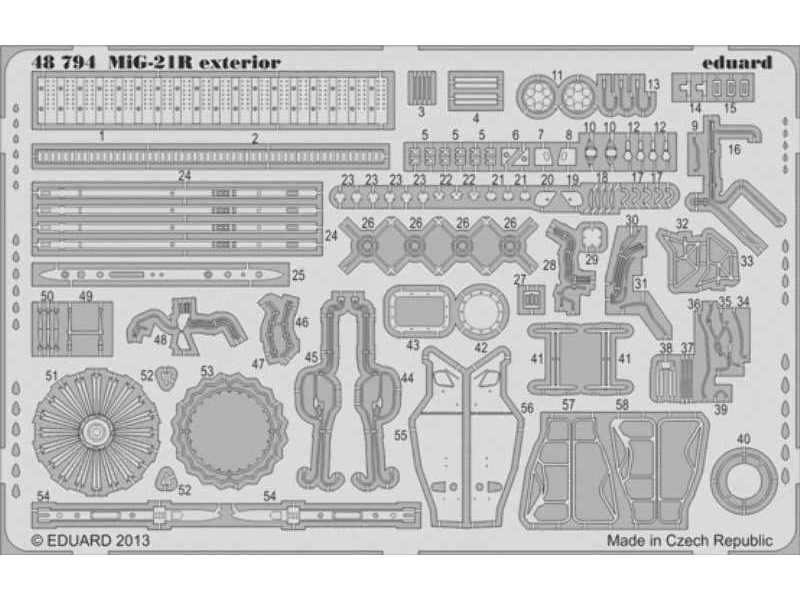 MiG-21R exterior 1/48 - Eduard - image 1