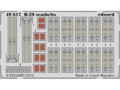 B-29 seatbelts 1/48 - Monogram - image 1