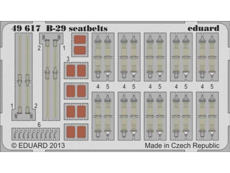 B-29 seatbelts 1/48 - Monogram - image 1