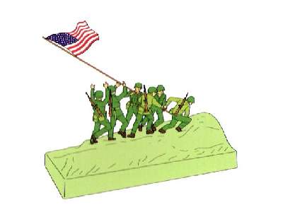 Figures - Iwo Jima Flag Raisers - image 3