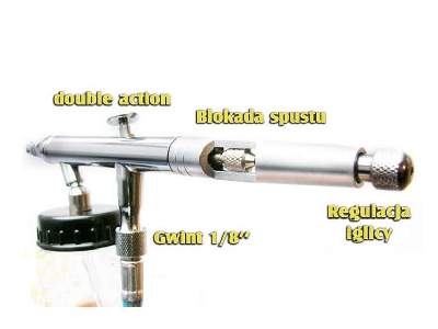 BD182K Double Action airbrush 0.3 0.5 0.8 mm - image 2