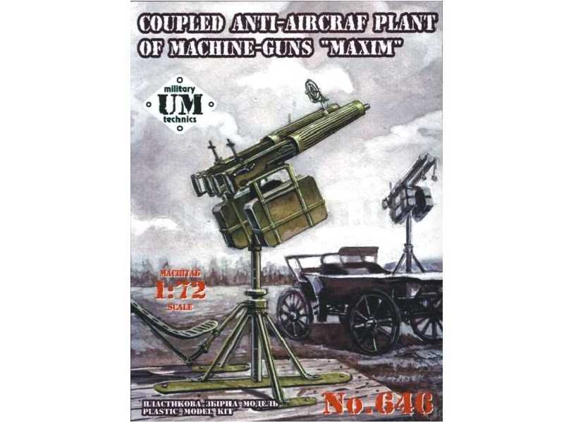 Coupled anti-aircraft plant of machine-guns Maxim - image 1
