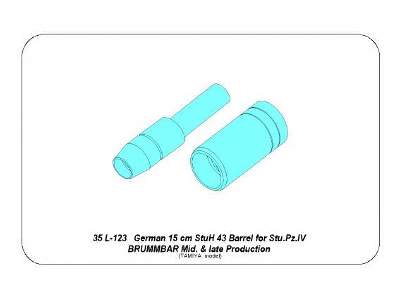 German 15cm StuH 43 Barrel for Stu.Pz. IV BRUMBAR middle/late - image 13