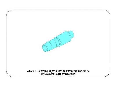 German 15cm StuH 43 Barrel for Stu.Pz. IV BRUMBAR – middle/late - image 9