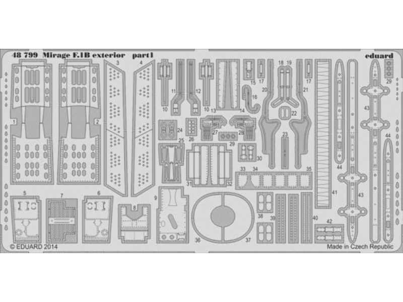 Mirage F.1B exterior 1/48 - Kitty Hawk - image 1