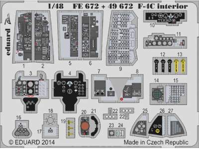 F-4C interior S. A. 1/48 - Academy Minicraft - image 1