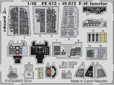 F-4C interior S. A. 1/48 - Academy Minicraft - image 2