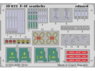 F-4C seatbelts 1/48 - Academy Minicraft - image 1