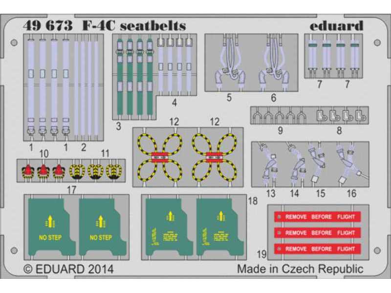 F-4C seatbelts 1/48 - Academy Minicraft - image 1