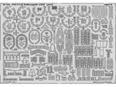 USS CA-35 Indianapolis 1/350 - Academy Minicraft - image 3