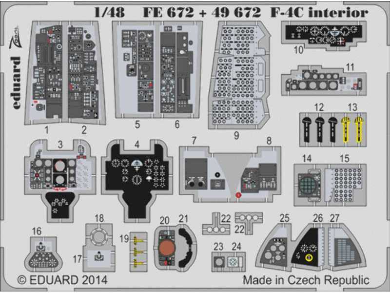 F-4C interior S. A. 1/48 - Academy Minicraft - image 1