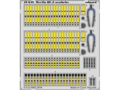 Merlin HC.3 seatbelts 1/48 - Airfix - image 1
