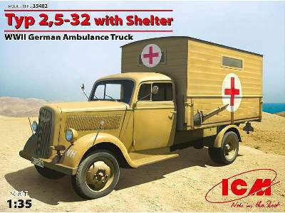 Opel Blitz Typ 2,5-32 with Shelter, WWII German Ambulance Truck - image 1