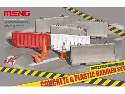 Concrete & Plastic Barrier Set - image 1