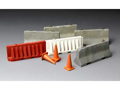 Concrete & Plastic Barrier Set - image 2