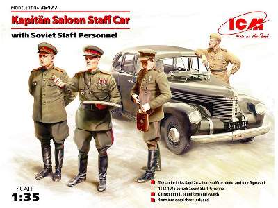Kapitan Saloon Staff Car with Soviet Staff Personnel - image 6