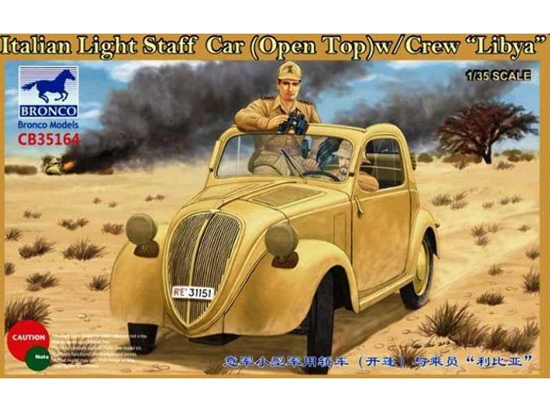 Fiat 500 Topolino Italian Light Staff Car (Open Top) crew Libya - image 1