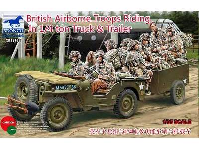 Willys Jeep & British Airborne Troops Riding w/crew - image 1